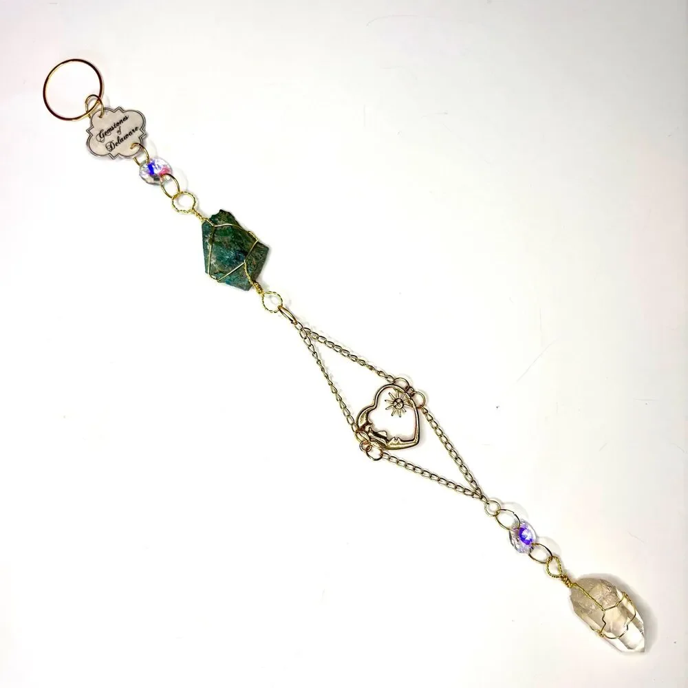 Delaware Chrysocolla & Quartz Wall Hanging, Gemstones of Delaware Collection